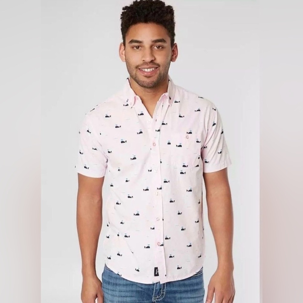 Artistry in Motion Pink/Black Men's Whales Cape Cod